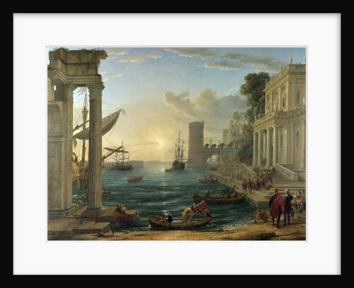 Seaport with the Embarkation of the Queen of Sheba by Claude Lorrain