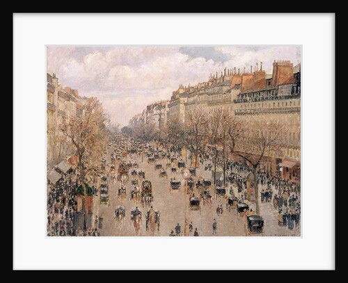 Boulevard Montmartre, Paris by Camille Pissarro