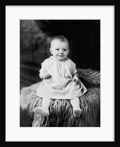 Baby girl portrait, ca. 1928. by Anonymous