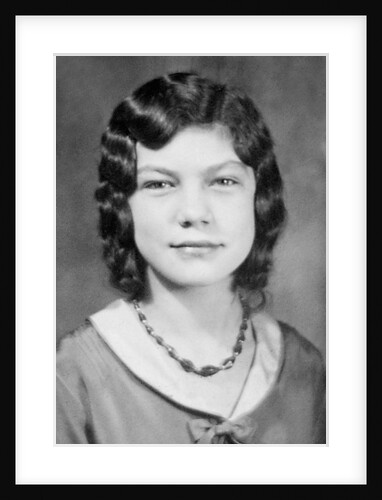 School girl portrait, ca. 1932 by Anonymous