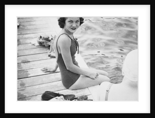 Sexy young woman smiles, ca. 1938 by Anonymous