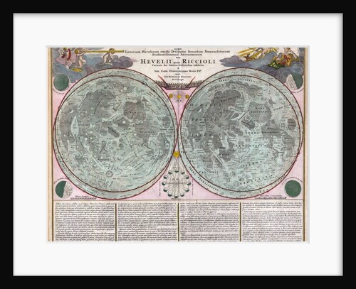 Map of the moon by Anonymous