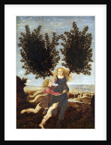 Apollo and Daphne by Antonio del Pollaiuolo