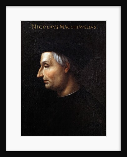 Portrait of Niccolo Machiavelli by Cristofano Dell'Altissimo