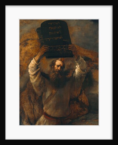 Moses with the Ten Commandments by Rembrandt van Rijn