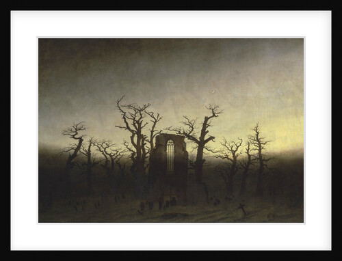 Abbey in the Oak Forest by Caspar David Friedrich