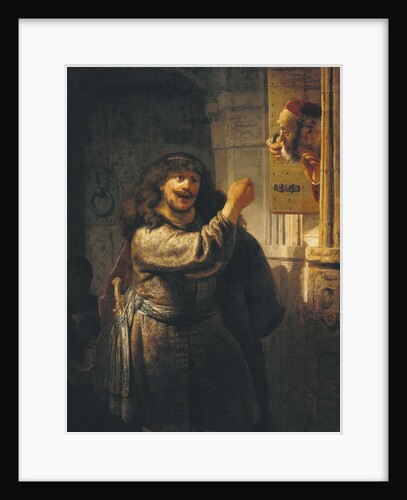 Samson Threatening His Father-in-Law by Rembrandt van Rijn