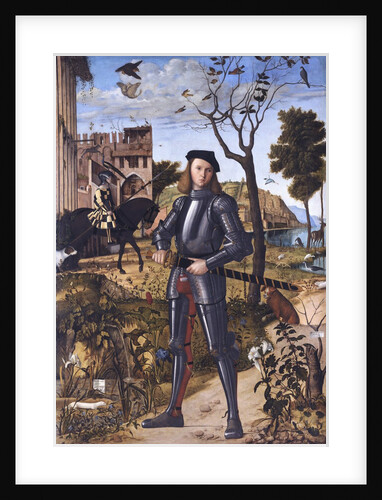 Young Knight in a Landscape (Portrait of a Knight) by Vittore Carpaccio