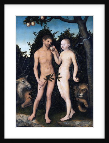 Adam and Eve in Paradise (The Fall) by Lucas Cranach the Elder