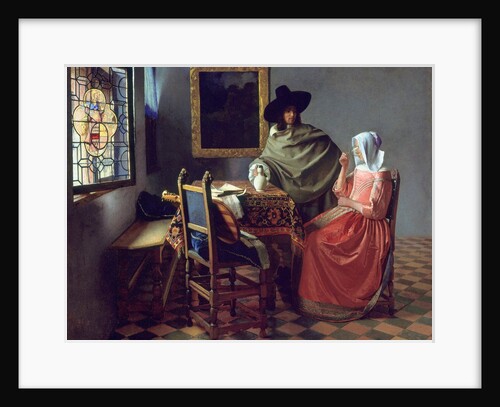 The Glass of Wine by Johannes Vermeer