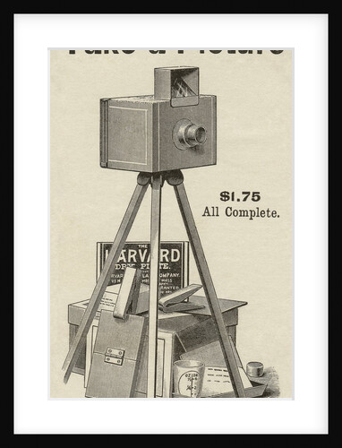 Victorian advertisement for Harvard camera by Anonymous