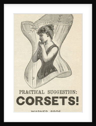 Victorian advertisement for corsets by Anonymous