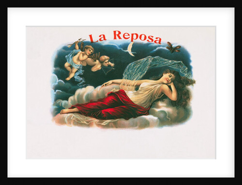 La Reposa cigar label by Anonymous