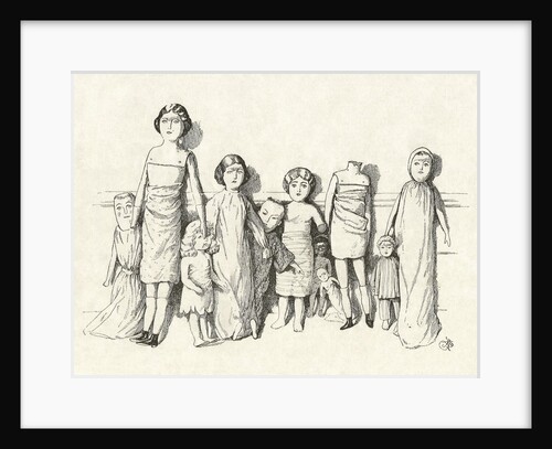 Victorian engraving of dolls by Anonymous