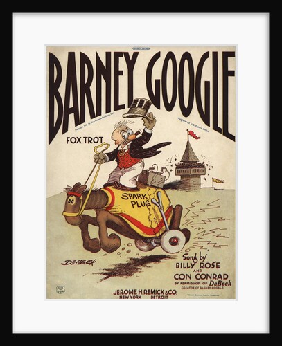 Barney Google fox trot sheet music cover by Anonymous