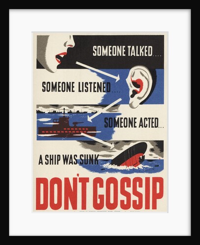 Don't Gossip poster by Anonymous