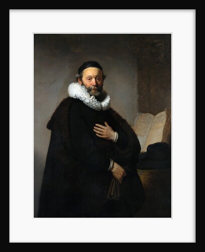 Portrait of Johannes Wtenbogaert, Remonstrant Minister by Rembrandt van Rijn