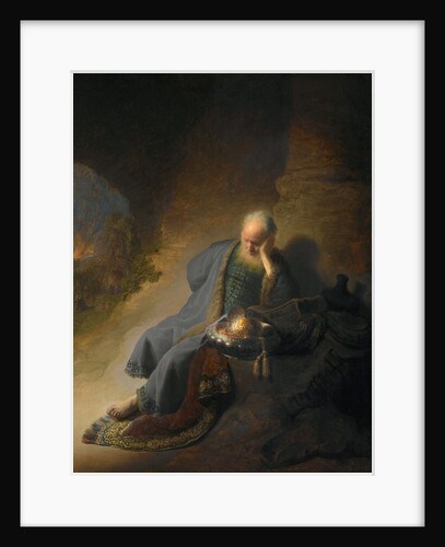 Jeremiah Lamenting the Destruction of Jerusalem by Rembrandt van Rijn