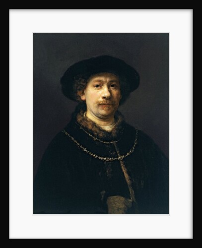 Self-Portrait with a Hat and Two Chains by Rembrandt van Rijn