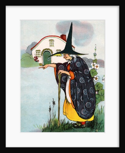 Witch casting a spell by Anonymous