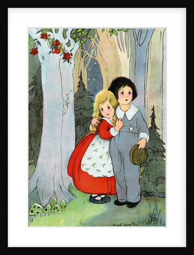 Hansel and Gretel in the forest by Anonymous