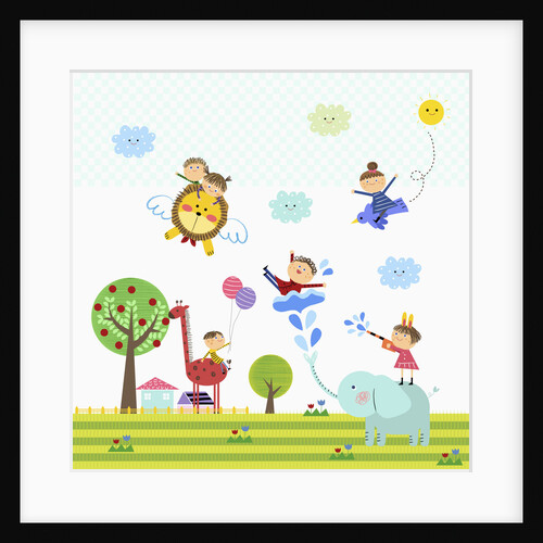 Happy children enjoying their time by Anonymous