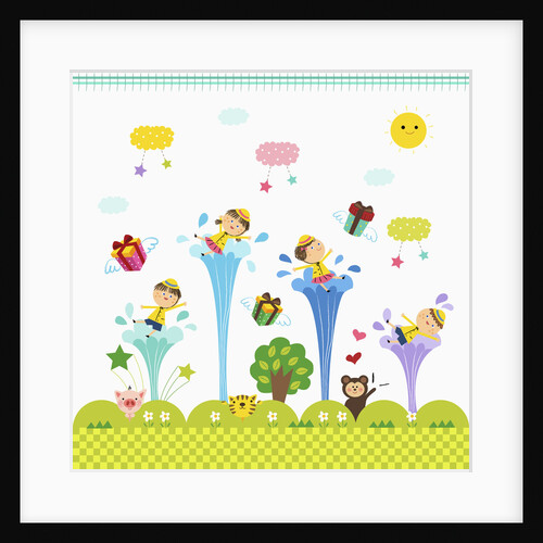 Happy children enjoying their time by Anonymous