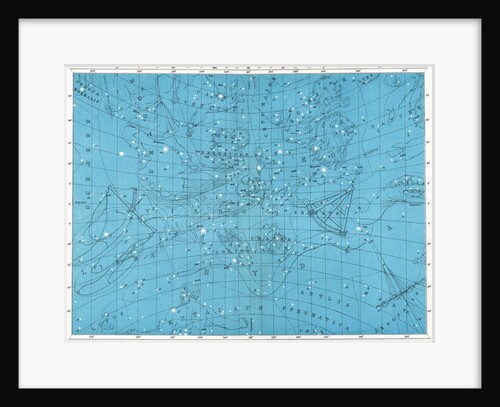 Star map featuring constellations Leo and Virgo by Anonymous