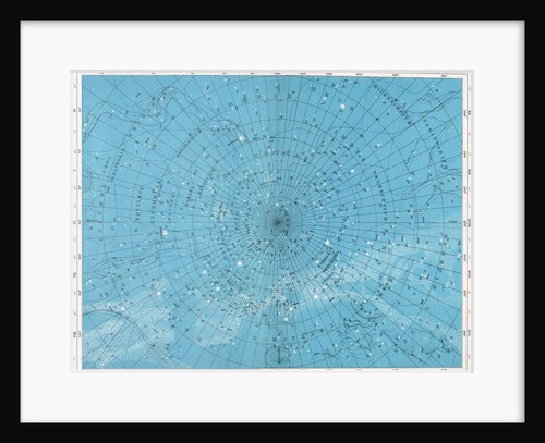 Star map with the South Pole, Phoenix, and Centaurus by Anonymous