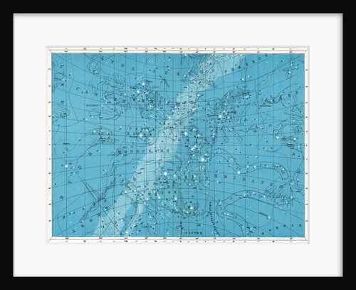 Star map with Cancer, Gemini and Taurus by Anonymous
