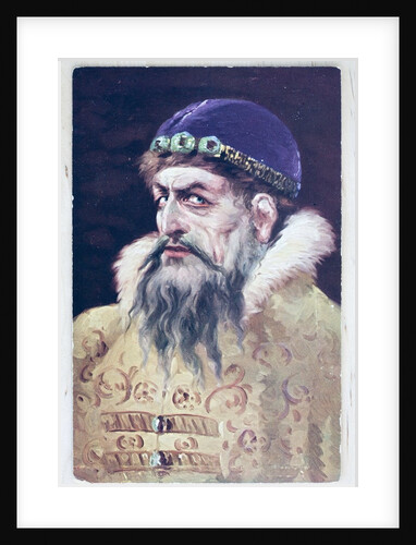 Early 20th century Russian postcard of Ivan the Terrible, who was was Grand Prince of Moscow from 1533 to his death in 1584. by Anonymous