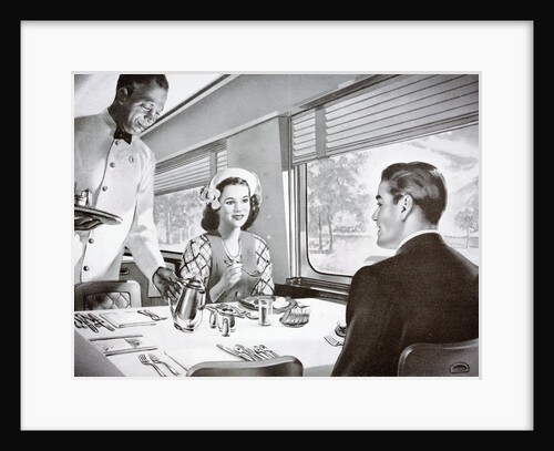 Image from a publicity booklet for The Jeffersonian, a de-luxe streamliner by Anonymous