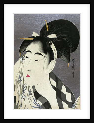 Ase o fuku onna (Woman Wiping Sweat) by Kitagawa Utamaro