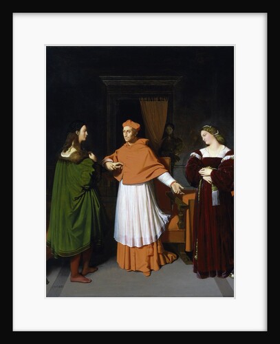 The Betrothal of Raphael and the Niece of Cardinal Bibbiena by Jean-Auguste-Dominique Ingres