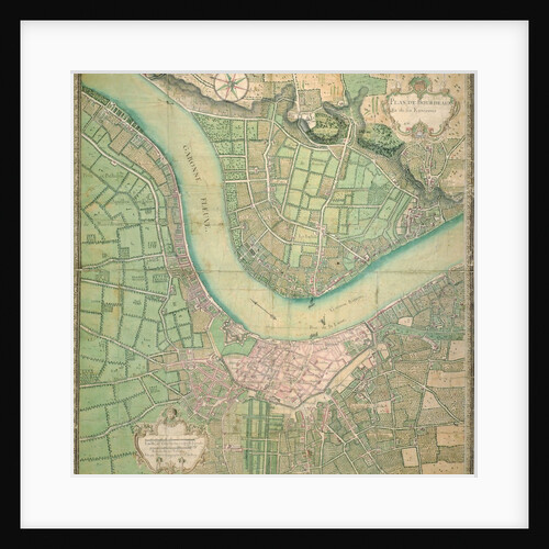 Vintage map of the Bordeaux region of France and its environs by Anonymous