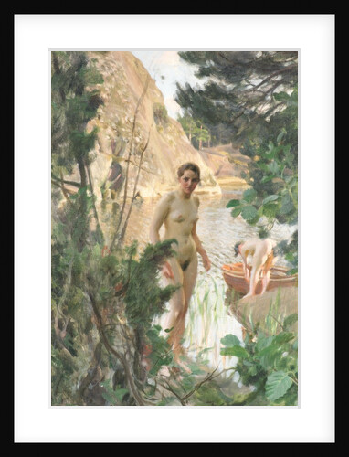 Nudes Swimming in a Lake by Anders Zorn