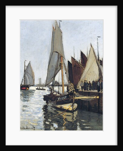 Bateaux a Honfleur (Study for Le Port de Honfleur) by Claude Monet