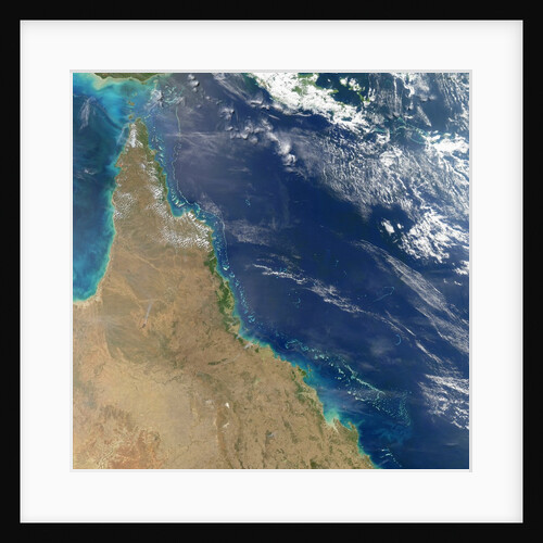 Satellite View of the Great Barrier Reef by Anonymous