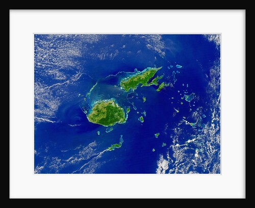 Satellite View of Fiji by Anonymous