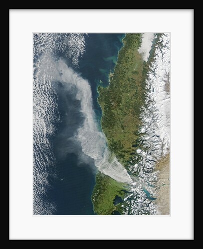 Satellite view of volcanic eruption at at Puyehue-CordÃ³n Caulle, Chile by Anonymous