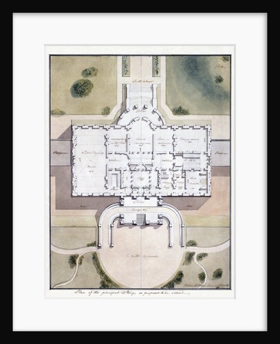 Benjamin Henry Latrobe's proposed plan for the renovation of the main level of the White House by Anonymous