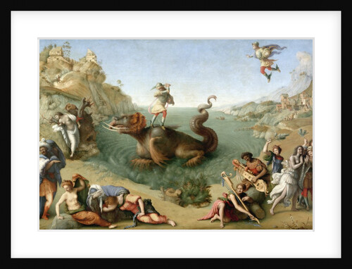 Andromeda Freed by Perseus (with Perseus Slaying the Dragon) by Piero di Cosimo