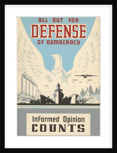 All Out for Defense of Democracy poster by Anonymous