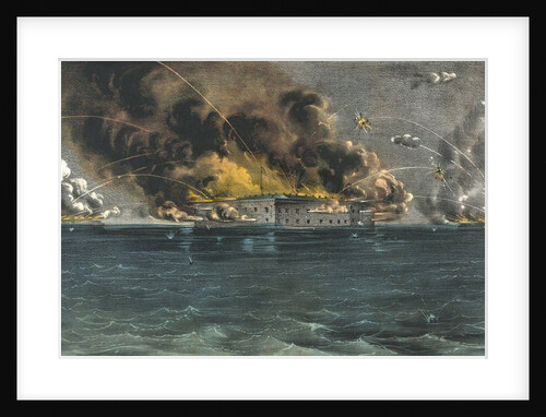 Bombardment of Fort Sumter, Charleston Harbor by Anonymous