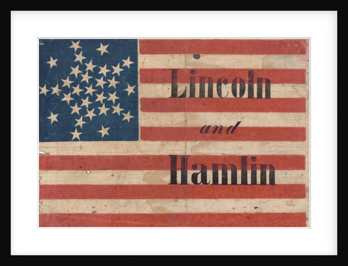 Lincoln and Hamlin campaign banner by Anonymous