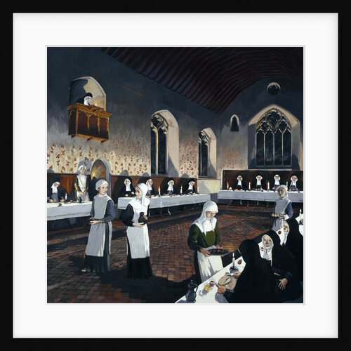 Reconstruction of the refectory at Denny Abbey by Anonymous