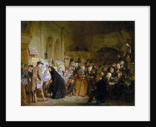An Infant Orphan Election at the London Tavern, 'Polling' by George Elgar Hicks