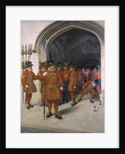 The Yeomen of the Guard Searching the Crypt of the Houses of Parliament by Sir Arthur Temple Felix Clay
