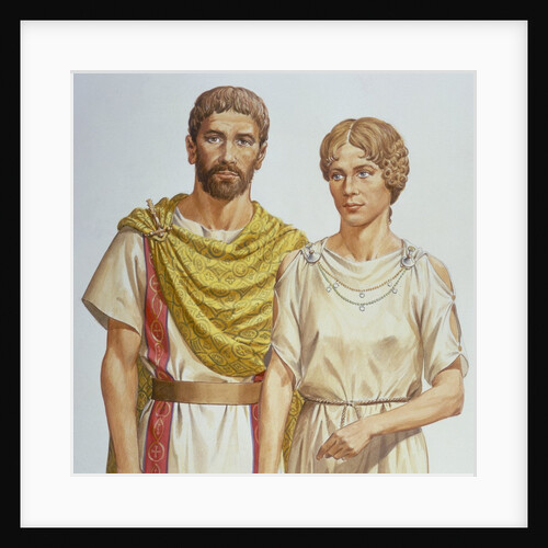 Roman man and woman by Anonymous
