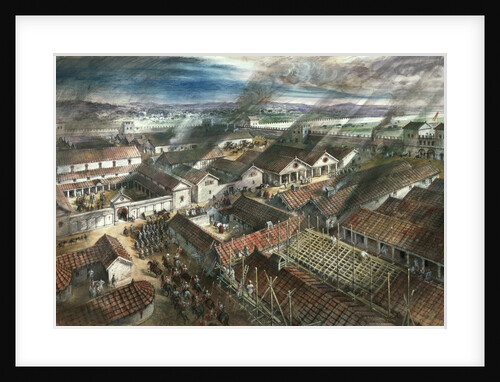 Roman fort in London by Anonymous